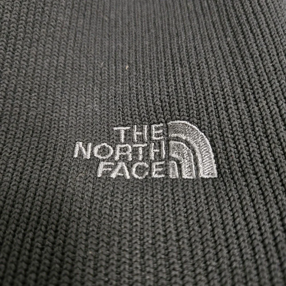 The North Face  Full Zip Knit Sweater Jacket Mens Sz Large Black‎ Ski USANA Poly